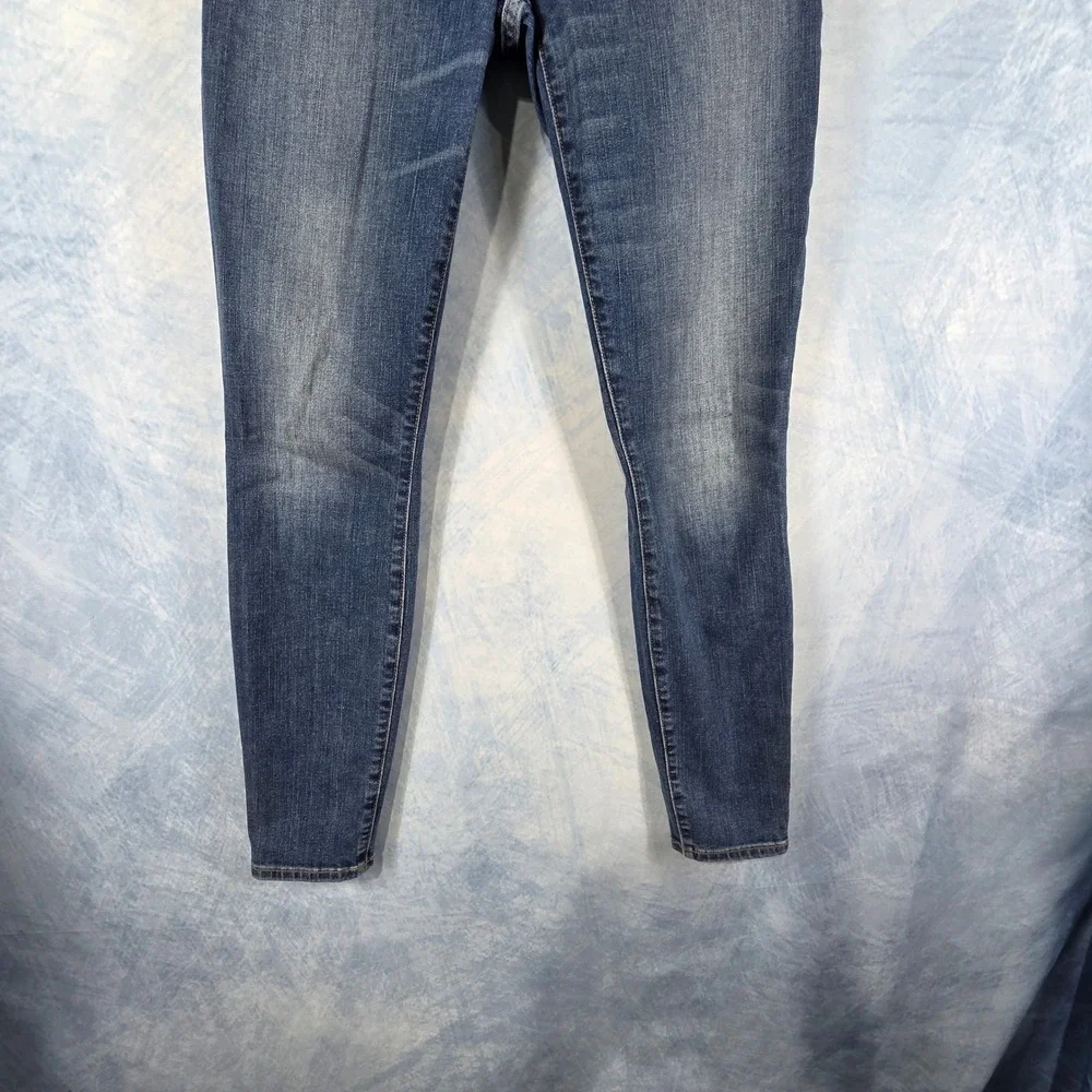 Lucky Brand Bridgette Skinny Jeans Womens 2/26 High Rise‎ Button Fly Blue Denim